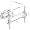 Bracket 37” - 70“ Full Motion, 35kg - Image 3