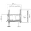 32-55  Anti-Theft Heavy-Duty Tilt
Curved & Flat Panel Wall Bracket - Image 3
