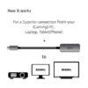 Club 3D Type-C to DisplayPort (8k@ 60hz) HBR3 Active Adapter - Image 2