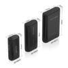 RAVPower 3350mAh|6700mAh|10050mAh Power Bank 3 Pack - Black - Image 4