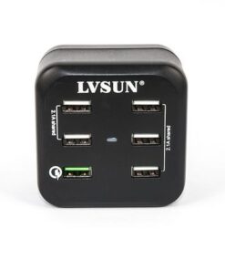 Lvsun 6-Port USB 34W 5V 6.8A QC2.0 Charger (LS-6USQ)