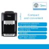 Midea Countertop Top Loading Water Dispenser - Black - Image 3