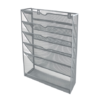 SDS M740 Wire Mesh Wall File Organizer Document Storage Compartments - Silver - Image 2