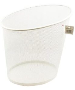 Alba 18litre Round Wastebasket White