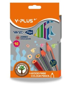 Y-Plus We Fish Jumbo Colouring Pencils Tri-Grip 12`s