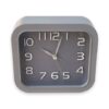 No Place Like Home - Clock - Alarm - Plastic - Square - 10cm x 12cm - Grey