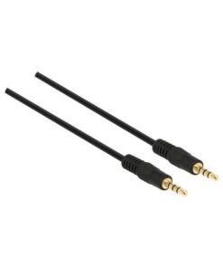 Delock Stereo Jack 3.5mm 4-Pin Male to Male Cable - 1m