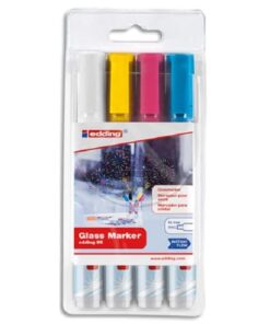 Edding 95 Glass Markers Wallet of 4