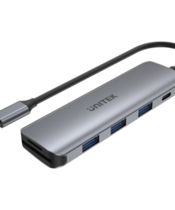 uHUB P5+ 6-in-1 Type-C Hub with 100W Power Delivery and Dual Card Reader