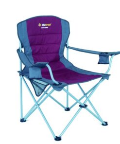 Oztrail Deluxe Jumbo Arm Chair- 140kg - Maroon