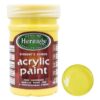Heritage Pure Acrylic Paint 250ml - Yellow - Image 2