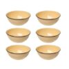 New World- Enamel Cash Bowl Mixing bowl 16cm set of 6 - White - Image 3