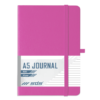 SDS A5 192 Page Lined Journal Hard Cover with Elastic Closure - Pink