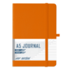 SDS A5 192 Page Lined Journal Hard Cover with Elastic Closure - Orange