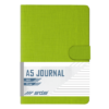 SDS A5 192 Page Lined Journal Hard Cover with Stud Closure - Lime Green