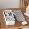 Orico Cable Management Storage Box – White/Grey - Image 4