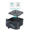 Berkart 5.5L Digital Air Fryer with Clear-View Window with Oven Light - Image 3