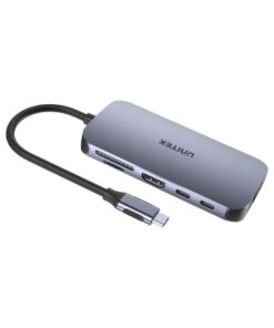 Unitek USB Ethernet Hub with HDMI, 100W Power Delivery and Dual Card Reader