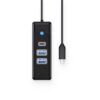 Orico 3 Port USB 3.0/Type-C Hub - Black - Image 2