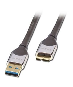 Lindy Cromo Line 2m USB3.0 Type-A Male to Micro-B Male Cable (41619)