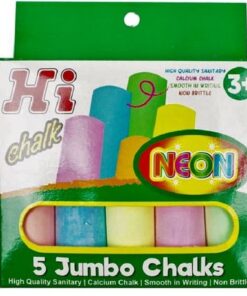 Hi Chalk, Neon, 5 Jumbo Chalks
