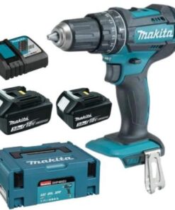 Makita - Cordless Impact Drill DHP485ZJ, 2 x 3.0 Ah Battery, Charger & Case