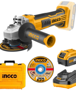 Ingco Cordless Angle Grinder 20V 115MM with Carry Case Kit